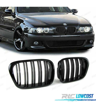 GRELHA DUPLA BMW E39 95-03 PRETO BRILHANTE