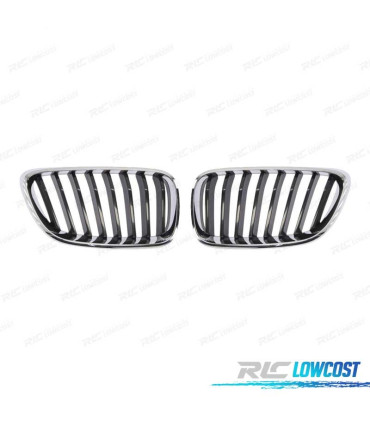 GRELHA FRONTAL BMW F22 F23 14- LOOK M PERFORMANCE PRETO CROMADO
