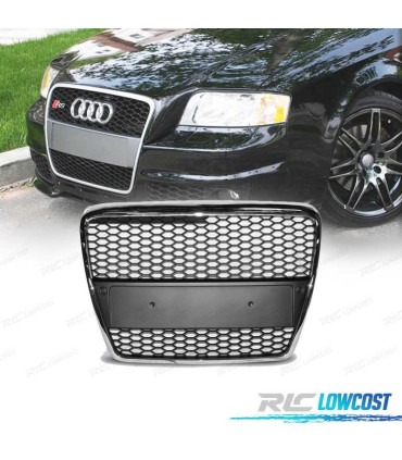 GRELHA FRONTAL AUDI A6 4F 04-08 LOOK RS6 CROMADA