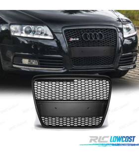 GRELHA FRONTAL AUDI A6 4F 04-08 LOOK RS6 PRETO