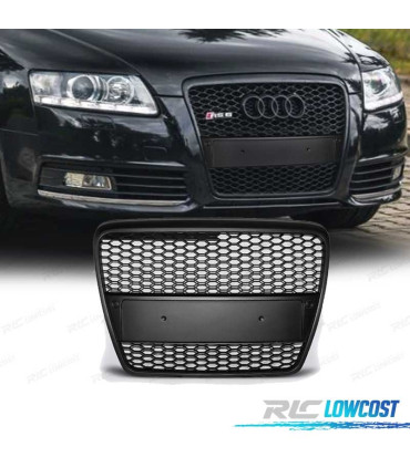 GRELHA FRONTAL AUDI A6 4F 04-08 LOOK RS6 PRETO