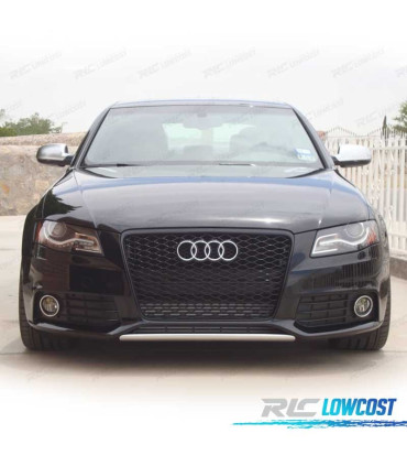 GRELHA FRONTAL AUDI A4 B8 08-11 LOOK RS PRETO BRILHANTE