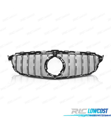 GRELHA MERCEDES W205 18- LOOK AMG GTR PRETO CROMO