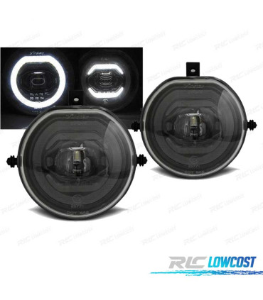 FARÓIS NEVOEIRO MINI COOPER F54 F55 F56 F57 LUZ DIURNA LED PRETO