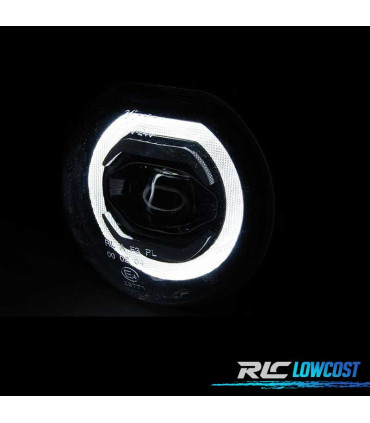 FARÓIS NEVOEIRO MINI COOPER F54 F55 F56 F57 LUZ DIURNA LED PRETO