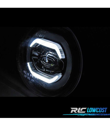 FARÓIS NEVOEIRO MINI COOPER F54 F55 F56 F57 LUZ DIURNA LED PRETO