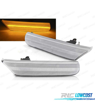 PISCAS LATERAIS PORSCHE CARRERA 911 996 BOXSTER 986 96-04 LED DINAMICO BRANCO