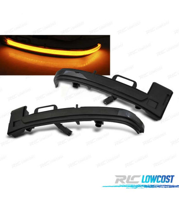 PISCAS ESPELHO PEUGEOT 308 13- LED DINÁMICOS FUMADOS