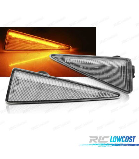 PISCAS LATERAIS LED DINÁMICOS RENAULT MEGANE MK2 SCENIC BRANCO