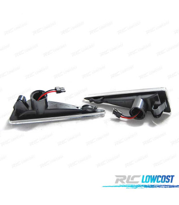 PISCAS LATERAIS LED DINÁMICOS RENAULT MEGANE MK2 SCENIC BRANCO