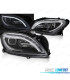 FARÓIS LED DINÁMICO MERCEDES CLASE M W166 11-15 PRETO