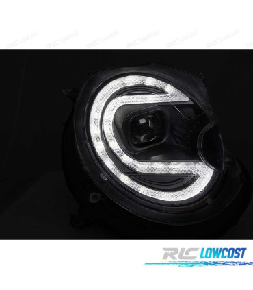 FARÓIS XENON LED MINI COOPER 06-14 PRETO