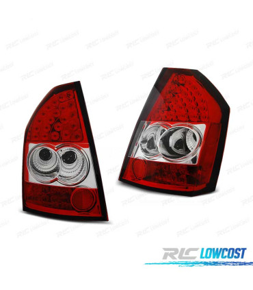 FAROLINS TRASEIROS LED CHRYSLER 300C 300 09-10 BRANCO VERMELHO