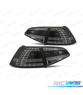 FAROLINS TRASEIROS LED DINÁMICO VW GOLF 7 12-17 LOOK GTI PRETO