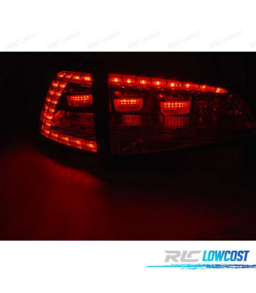 FAROLINS TRASEIROS LED DINÁMICO VW GOLF 7 12-17 LOOK GTI PRETO