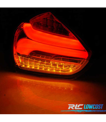 FAROLINS TRASEIROS LED DINÁMICO FORD FOCUS 3 15-18 HATCHBACK PRETO