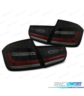 FAROLINS TRASEIROS BMW F30 FULL LED DINÁMICO PRETO FUMADOS