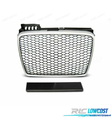 GRELHA FRONTAL AUDI A4 B7 04-08 CINZA CLARO