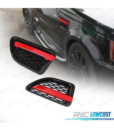 GRELHAS LATERAIS RANGE ROVER SPORT 05-09 AUTOBIOGRAPHY RED EDITION