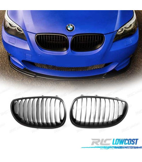 GRELHAS FRONTAIS BMW E60 E61 03-10 PRETO FOSCO LOOK M5