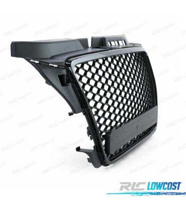 GRELHA FRONTAL AUDI A3 8P 08-12 PRETO BRILHANTE LOOK RS3