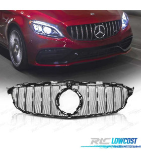 GRELHA MERCEDES W205 18- LOOK AMG GTR PRETO CROMO