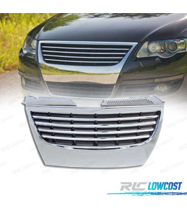 GRELHA FRONTAL SEM SÍMBOLO VOLKSWAGEN VW PASSAT 05-10 CROMADA SEM PDC