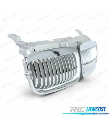 GRELHAS FRONTAIS BMW E65 E66 CROMADA
