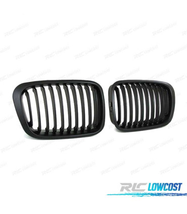 GRELHAS FRONTAIS BMW E46 BERLINA TOURING 98-01 PRETO MATT