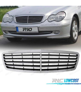 GRELHA FRONTAL MERCEDES CLASE C W203 00-07 CROMADA