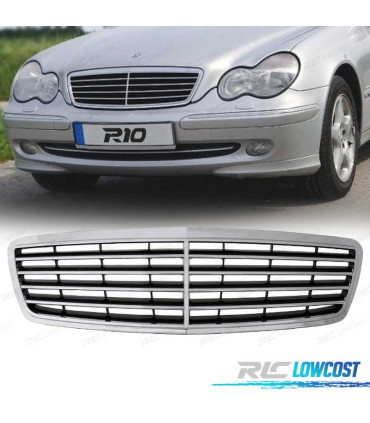 GRELHA FRONTAL MERCEDES CLASE C W203 00-07 CROMADA