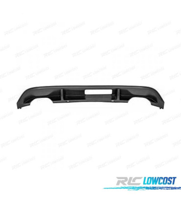 DIFUSOR TRASEIRO VOLKSWAGEN VW GOLF 7 12-17 LOOK R20 DUPLA SAÍDA
