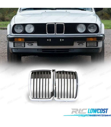GRELHAS FRONTAIS BMW E30 82-94 CROMADAS