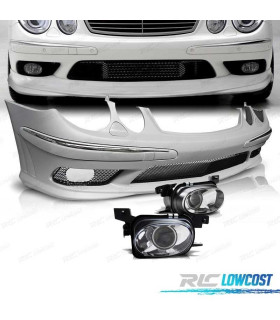 PARA-CHOQUES FRONTAL MERCEDES W211 02-06 LOOK AMG + NEVOEIRO