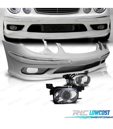 PARA-CHOQUES FRONTAL MERCEDES W211 02-06 LOOK AMG + NEVOEIRO
