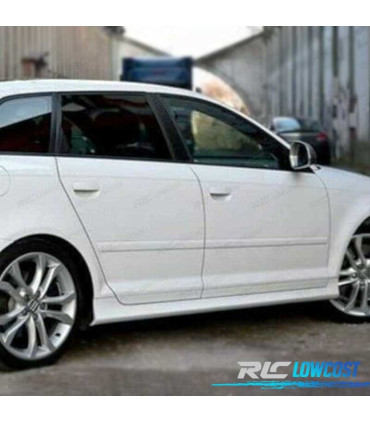 EMBALADEIRAS LATERAIS AUDI A3 8PA SPORTBACK 03-11 LOOK S3