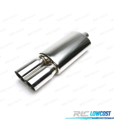 PANELA DE ESCAPE INOX UNIVERSAL DUPLA SAÍDA