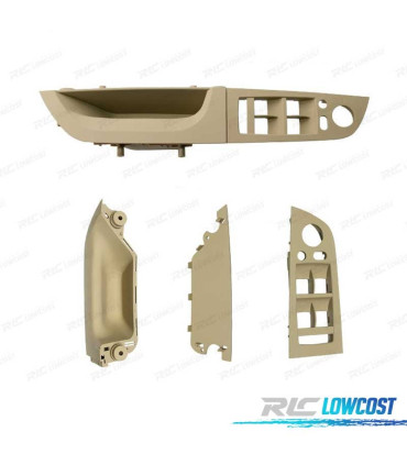 PUXADOR MOLDURA BOTOES DUPLOS DE PORTA BMW SERIE 3 E90 E91 05-12 BEGE