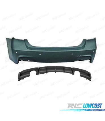 PARA-CHOQUES TRASEIRO BMW F30 LOOK M PERFORMANCE DUPLA SAIDA PDC