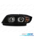 FARÓIS BMW E90 E91 05-08 XENON ANGEL EYES U LED 3D NEGRO