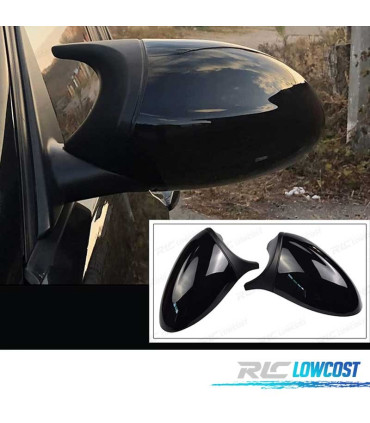 CAPAS ESPELHOS RETROVISORES BMW E81 E82 E87 E88 E90 E91 E92 E93 LOOK M3 PRETO BRILHANTE