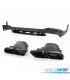 DIFUSOR MERCEDES GLC X253 15-18 LOOK AMG PDC + PONTEIRAS ESCAPE PRETO