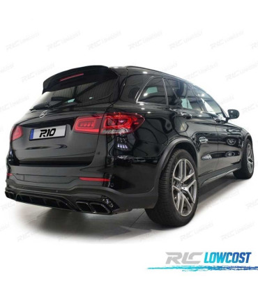 DIFUSOR MERCEDES GLC X253 15-18 LOOK AMG PDC + PONTEIRAS ESCAPE PRETO