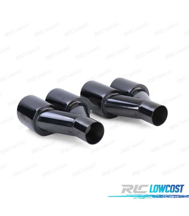 DIFUSOR BMW F10 F11 10-17 LOOK M PERFORMANCE PRETO BRILHANTE + PONTEIRAS ESCAPE PRETO