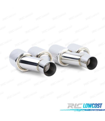 DIFUSOR BMW F10 F11 10-17 LOOK M PERFORMANCE + PONTEIRAS ESCAPE CROMADAS