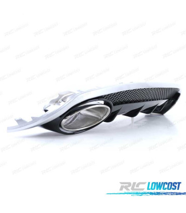 DIFUSOR TRASEIRO AUDI A4 B8 11-15 DUPLA SAIDA LOOK RS4