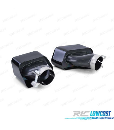 DIFUSOR BMW SÉRIE 5 F10 F11 10-17 LOOK M PERFORMANCE + PONTEIRAS ESCAPE PRETO