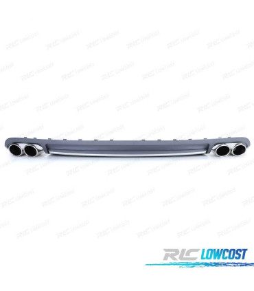 DIFUSOR AUDI A4 B8 08-11 LOOK S4 + PONTEIRAS ESCAPE CROMADO