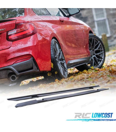 EXTENSÕES EMBALADEIRAS BMW F22 F23 2014- LOOK M PERFORMANCE PRETO BRILHANTE