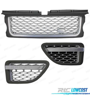 GRELHAS FRONTAL + LATERAL SILVER EDITION RANGE ROVER SPORT 05-09